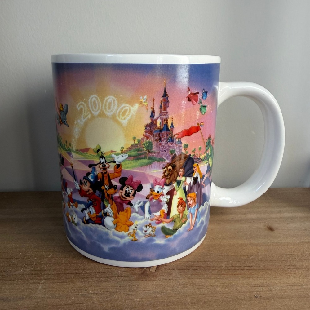 Disney 2000 Millennium Celebration Mug Walt Disney Collectible LG- 20oz Capacity